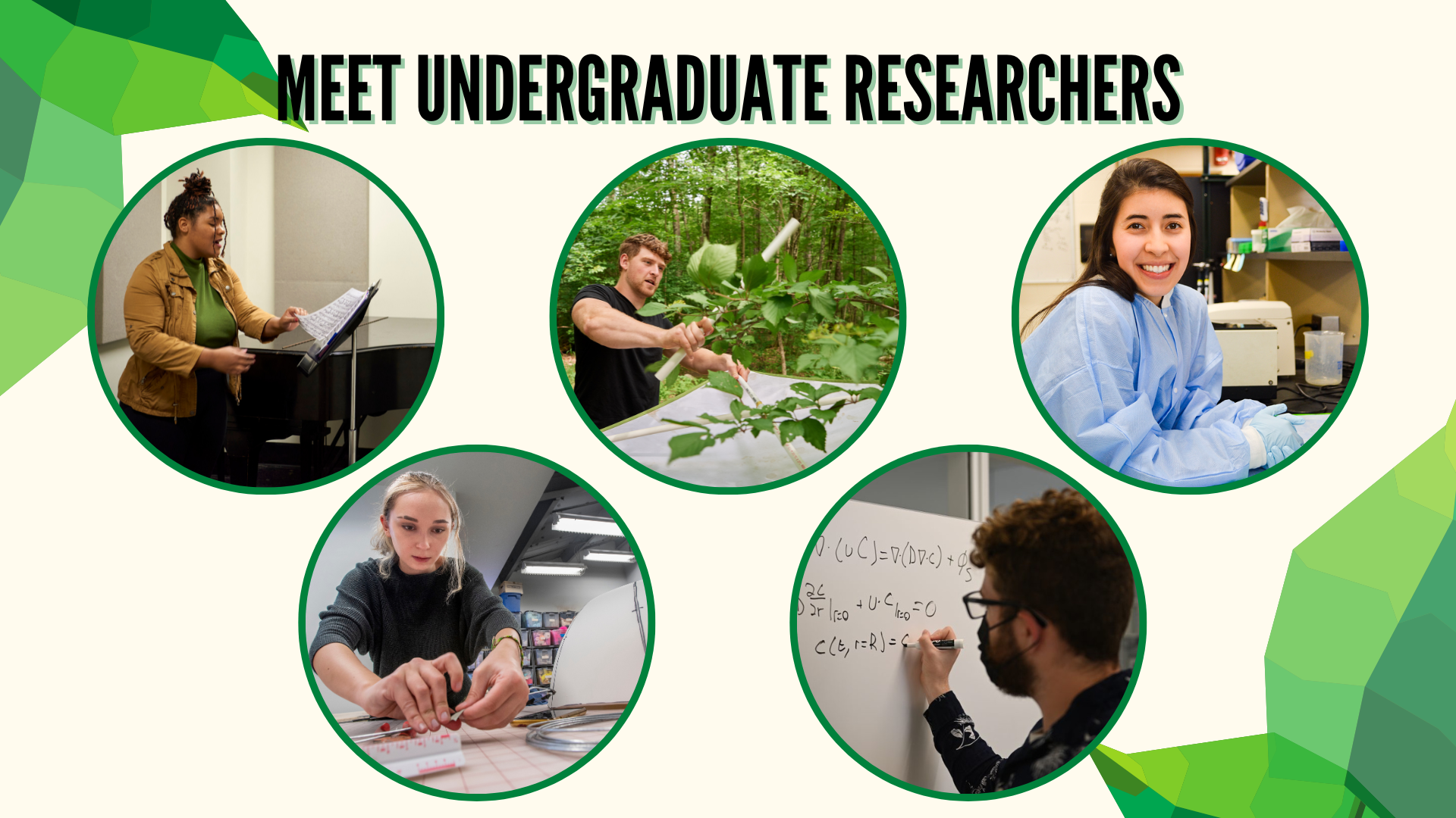 Meet undergraduate researchers